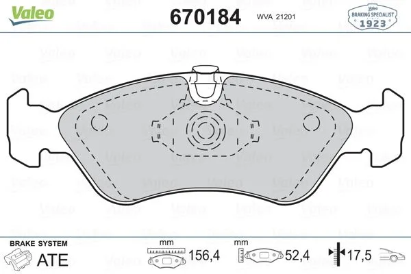 Fren Balatası Ön ASTRA F 1991-1998 Calibra - Omega - Vectra A 1.8-2.0 1988-1995