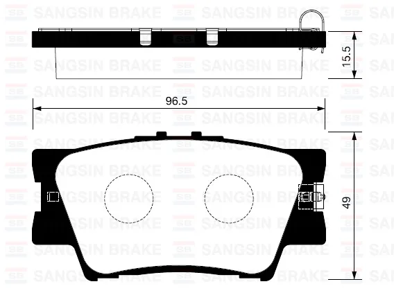 Arka Fren Balata Toyota RAV4 2.0L 1AZ - FE ACA30 ACA31 2006-2012 2.0L 1AD - FTV D4-D ALA40 2012