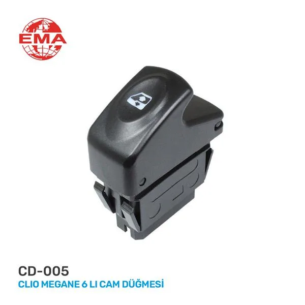 Cam Açma Anahtari Sol Megane 1 - Clio 2 - Kangoo 1998-2005 6 Fiş - Tekli