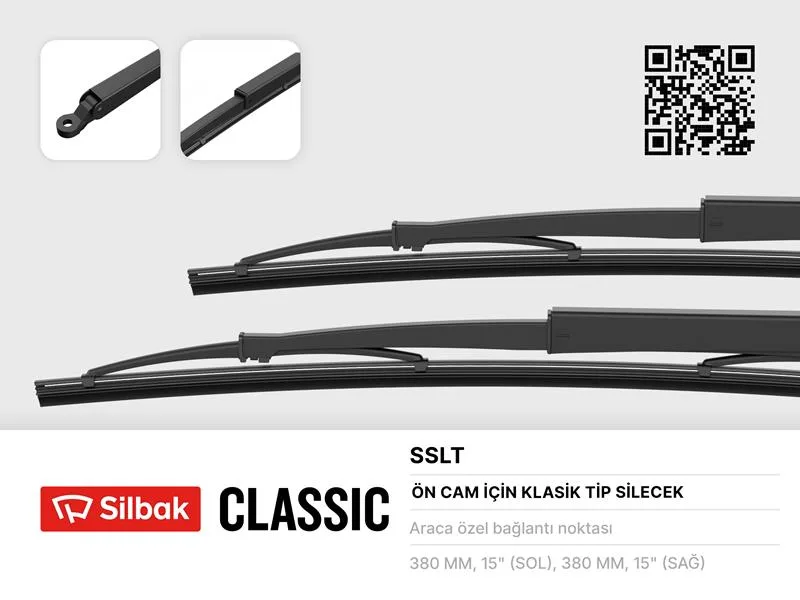 Silecek Süpürgesi Kollu 385MM SLX Ön (2 Adet)