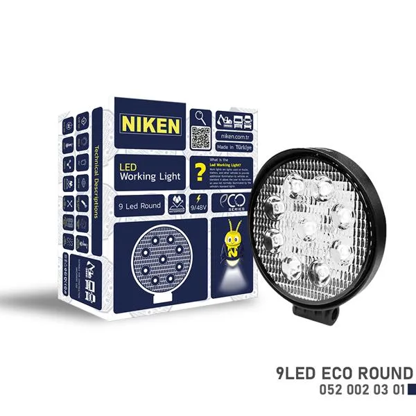 Calısma Lambasi ECO 9 Ledli Yuvarlak