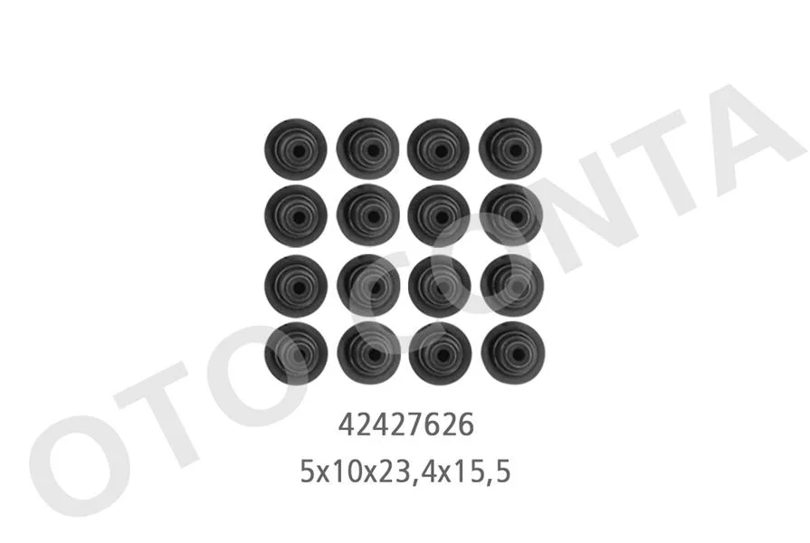 Subap Lastiği 16 Adet ASTRA H - J - COMBO D - Insignia A - Vectra C - Zafira C - MOVANO C - Antara - Captiva - CRUZE - DUCATO - DOBLO-500L 1.6-1.9-2.0-2.2 CDTI - MTJ