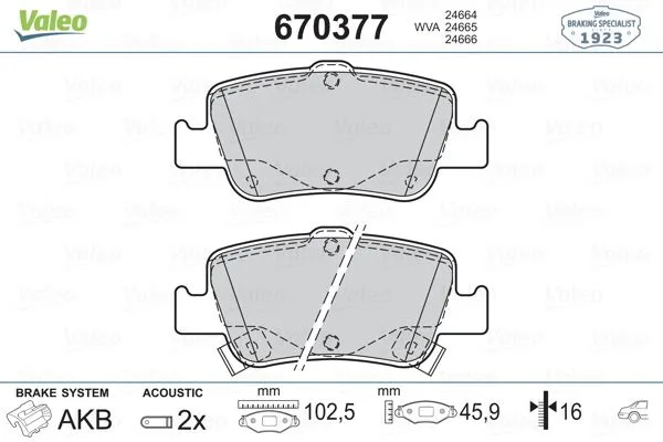 Arka Fren Balata Toyota Auris. COROLLA 1.33L 1.6L 1NR - FE 1ZR - Fae NRE180 ZRE181 ZRE185 2012 1.4L 1ND - FTV D-4D NDE150 NDE180 2007