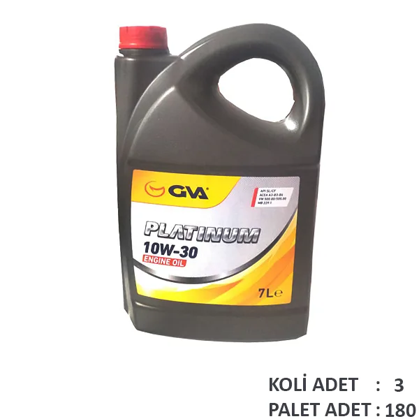 Motor Yağı 10W30 7 LT Platınum Tam Sentetik API SL / CF (3 Adet)
