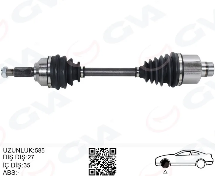 On Aks Komple Sag Mondeo 3 1.8 - 2.0 16V - 2.0TDCI 2000-2007
