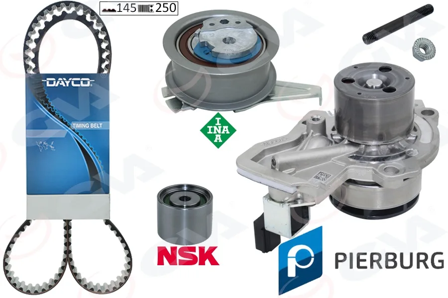 Devirdaimli Eksantrik Gergi Kiti Polo - Fabia 2014 Ibiza 4 2015 A1 2014 Cusa - Cusb - Cyza - CYZB 04L121011D