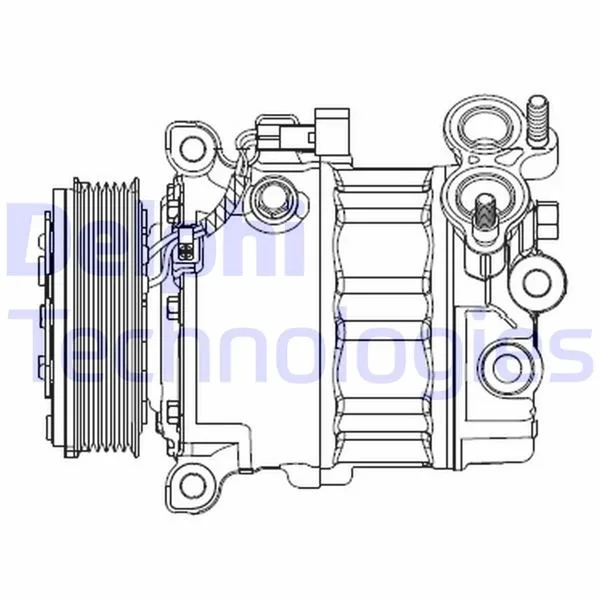 Klima Kompresörü Ford Focus - Mondeo Volvo S40-V50-V60 2012 1.6 Tdci 2010 V40 2010 V50 2010 S60 2 2010 S40 2 2010 C30 2010 1.6D D 4162 T