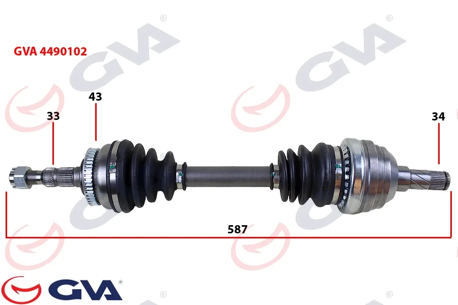 Komple Aks Sol Vectra A 1.8-2.0 1988-1995 ASTRA F 1992-1998 Calibra A 1989-1997 ABS Li 43DİŞ 587MM