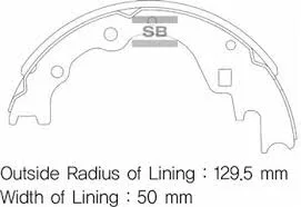 Arka Kampana Pabuç Balata KIA BESTA 2.2L R2 1992-1998 Mazda E2200 2.2L R2 RF 1991