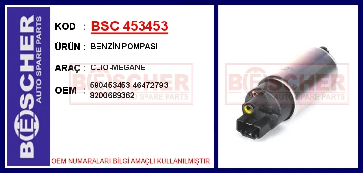 Benzin Pompasi Clio - Megane