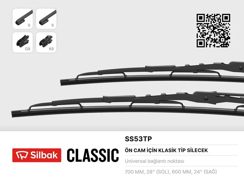 Silecek Süpürgesi Ön Ford TRANSIT 2001 Takım 700MM-600MM