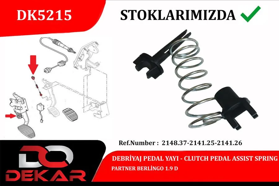 Debriyaj Pedal Yay TKM. PARTNER - BERLINGO 1.9 D