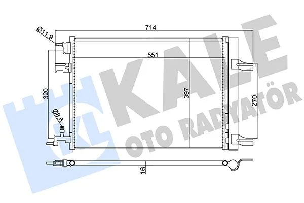Klima Kondenseri Radyatörü ASTRA J - Zafira C - CRUZE 1.3-1.4-1.6-1.7-1.8