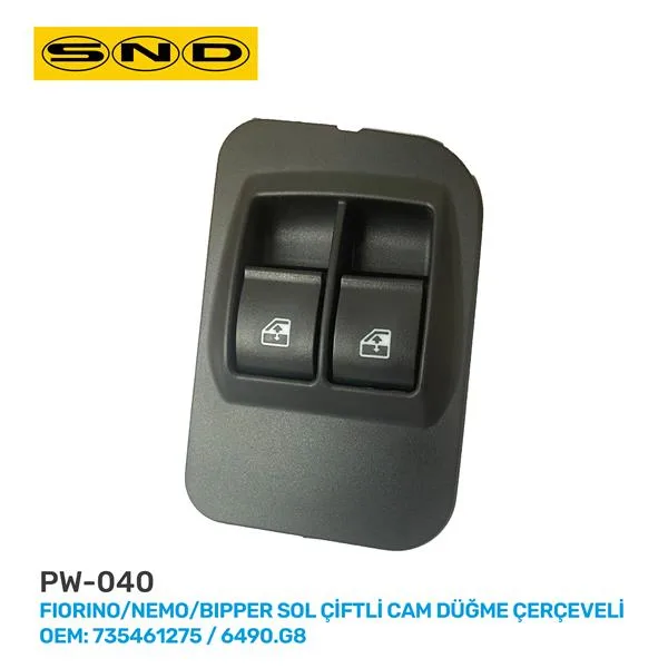 Cam Açma Düğmesi Anahtari Sol Peugeot Bipper - Citroen NEMO - Fiat FIORINO 2008 Çiftli - Çerçeveli