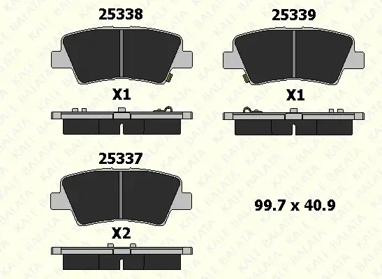 Arka Fren Balata Hyundai İ20 1.2L G4LA 2015-2020 1.4L G4LC 2015-2018 1.4L D4FC CRDİ 2015-2018 Elantra 1.6L D 4FB G4FG 2016 / KIA Soul 1.6L D4FB 2014 / Sportage 1.6L G4FD G4FJ T - Gdi 2015 1.6L D4FE 2018
