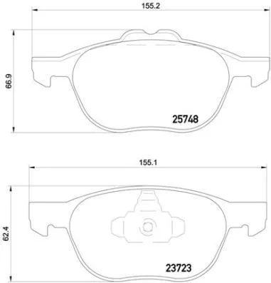 Ön Balata Focus 2004-2018 Cmax 2007-2019 Kuga 1 - 2 2008-2014 Volvo V40 2019 C30 2006-2012 S70 2008-2013 S40 2004-2012 V50 2004-2012 Mazda 3 2003-2009 5 2005-2009
