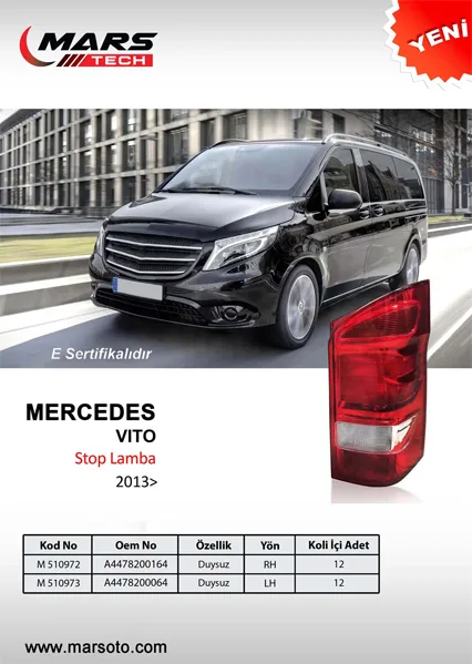 Stop Lambasi Sag Mercedes VITO W447 2014 Duysuz