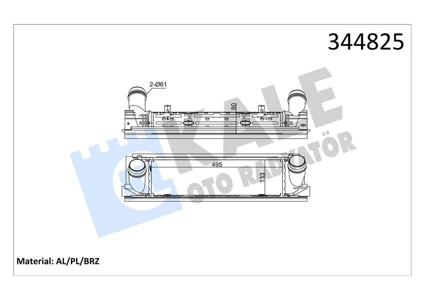 Turbosarj Radyatoru BMW N13 N47 B47 F20 F21 F22 F23 F30 F31 F34 F35 F32 F33 F36