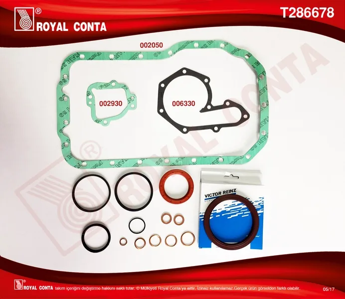 Motor Alt Takım Conta SKT Keçeli Logan 1.8-Megane 2.0 F3P - F3R
