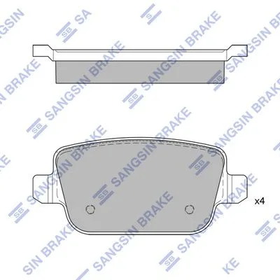 Fren Balatası Arka Land Rover Freelander 2 L359 . Ford Mondeo Galaxy Smax . Volvo S60