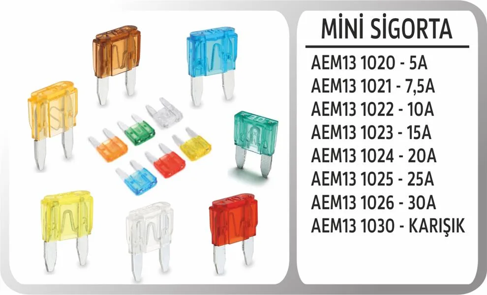 Bıcak Sigorta Mini 25A (100 Adet)