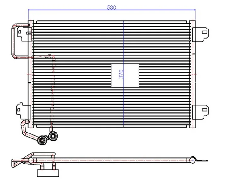 Klima Kondenseri Scenic 1 1999-2003 1.4 16V-2.0 16V-1.9DCI F9Q.7.34 538X381X16