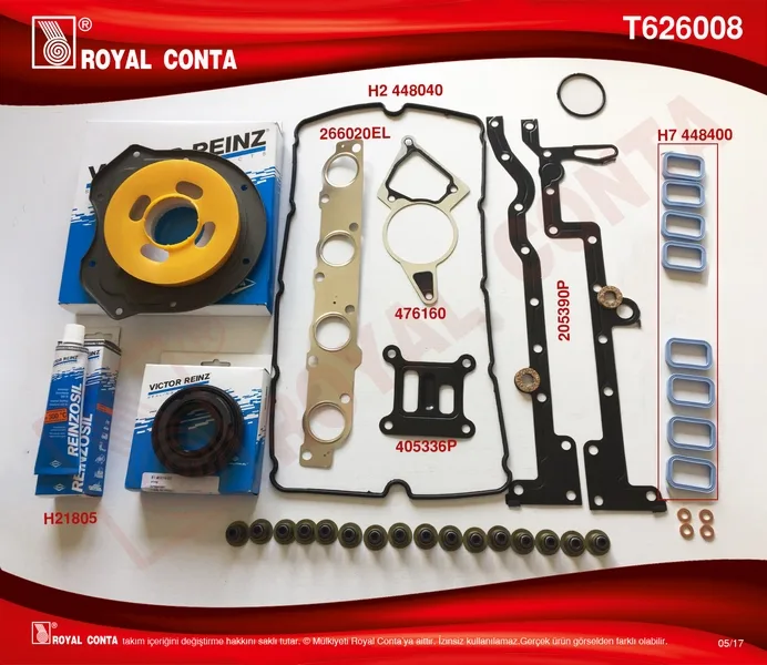 Motor Takım Conta Reınz Keçe Subap Las SKC Siz BOXER - JUMPER 2.2 HDİ 100/120 P22DTE EURO4