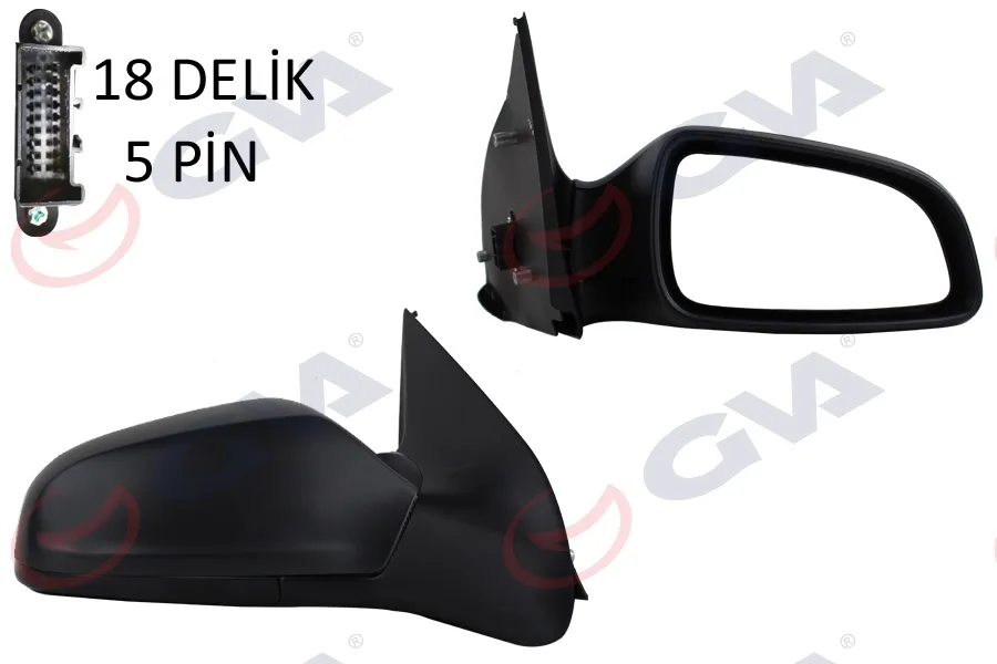 Diş Dikiz Aynası Sağ ASTRA H 2004 Elektrikli Isıtmalı Konveks 5 Fiş VM-968EHR