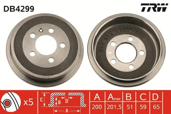 Kampana VW - Skoda - Seat - Audi - Polo - Fabia - Cordoba - Ibiza 2001 Dış Çap 240MM