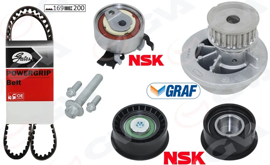 Devirdaimli Eksantrik Gergi Kiti ASTRA F - Corsa B - Vectra B 1.4İ-1.6İ-1.8İ 16V X14XE - X16XEL - X18XE