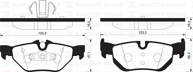 Fren Balatası Arka BMW E81 E82 E87 E88 E90 E91 E92 E93 F30 F35 E84