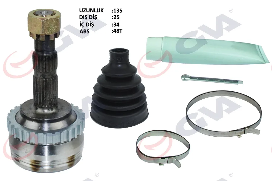 Diş Aks Kafası Corsa B - C 1994-2006 COMBO B - C 1994-2011 TIGRA B 2004-2010 Meriva A 2004-2010 ABS Li 29 Diş 22X28X52 150MM