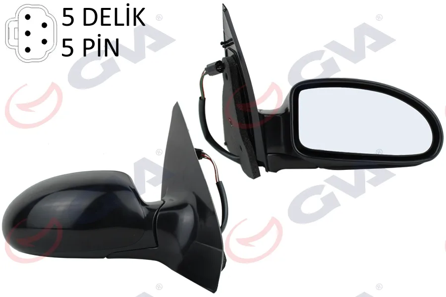 Diş Dikiz Aynası Sağ Ford Focus 1998 Elektrikli Isıtmalı Değişen Kapak 5PİN 5 Fiş VM-319EHR