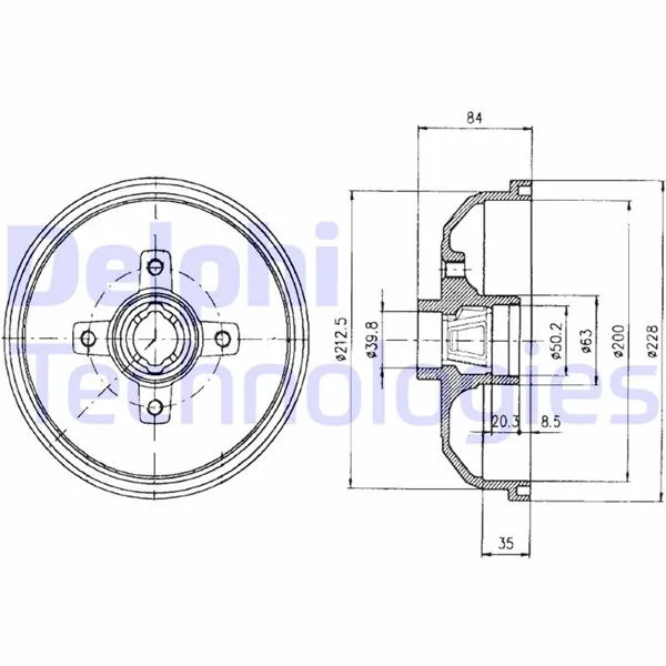 Arka Fren Kampanası Corsa A 1983-1992 Corsa B - TIGRA A 1993-2002 ABS Li