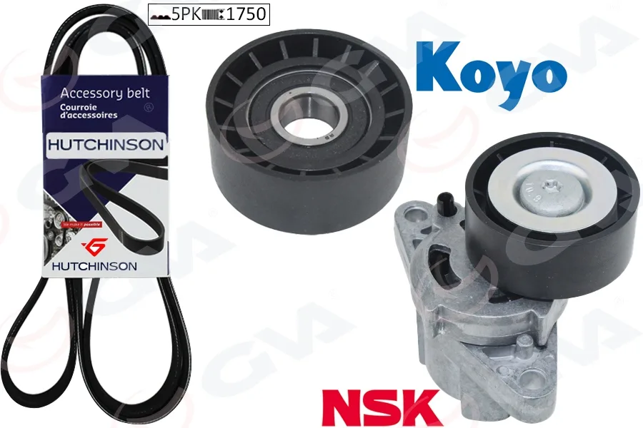 Alternatör Gergi Kiti Kütüklü Clio 2 - Kangoo - Megane 1 - Scenic 1 - Logan 1.4-1.6 16V Klimalı Hidr K015PK1750