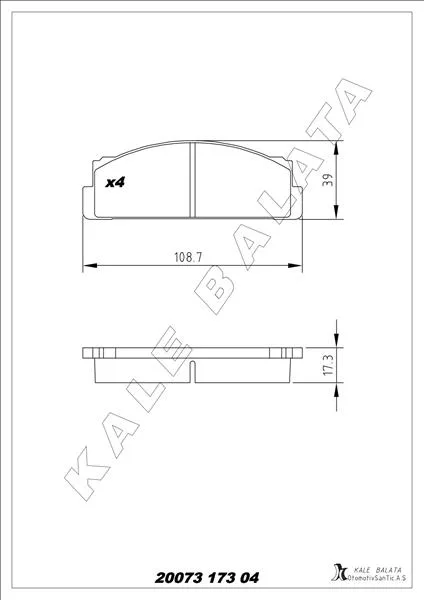 Ön Balata M131 Doğan Kartal Şahin - S - SL - SLX - M124-SERÇE