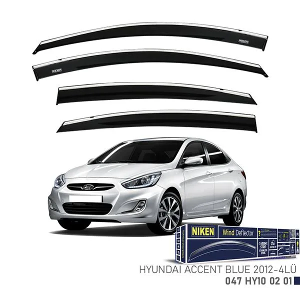 Kromlu Cam Rüzgarlığı Hyundai ACCENT Blue 2012 4LÜ