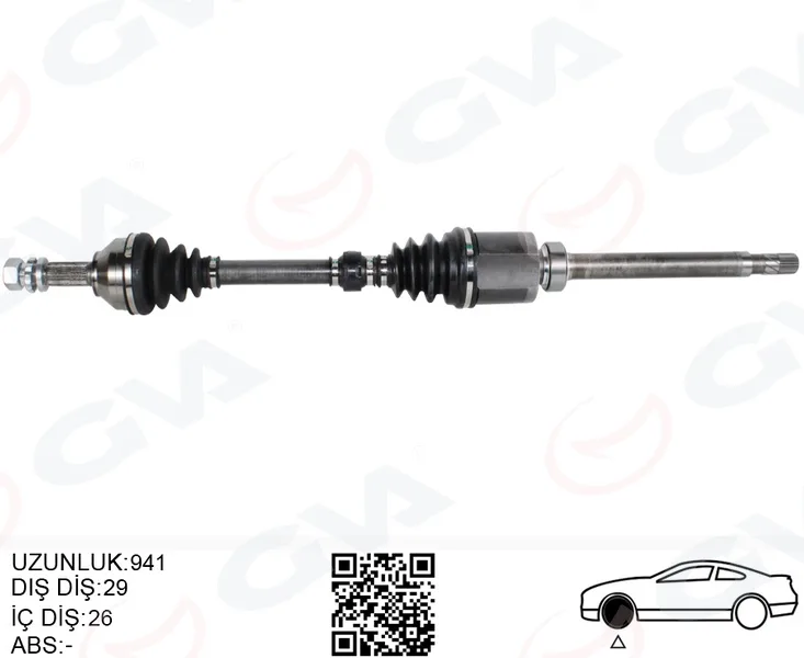Komple Aks Sağ Nissan Qashqai 1.5L K9K J10 2006-2013 Manuel Vites