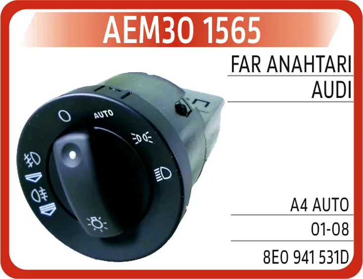 Far Anahtarı Audi A4 Auto 2001-2008
