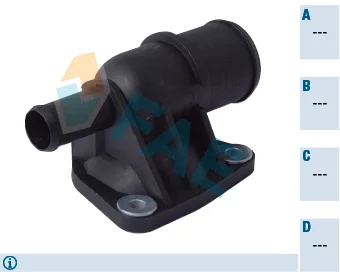 Termostat Su Flanşı Kapak BOXER - JUMPER - DUCATO - EXPERT - Jumpy - SCUDO - P806-Evasion 1.9D XUD9-XUD9TE