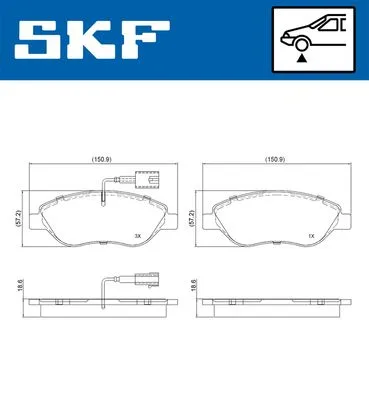 Ön Fren Balatası Fişli Fiat Bravo 2 2008-2014 Egea Hatchback 2015 Alfa Romeo Mito 2008-2015 Lancia Delta 3 2008-2014 1.3D MTJ 1.4TB 1.6D MTJ 1.9D MTJ 2.0D MTJ büyük Tip