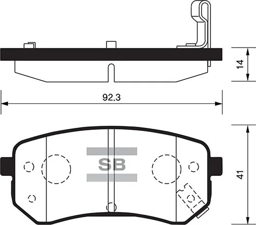 Arka Fren Balata Hyundai İ10 1.0L 1.1L 2008-2013 KIA Picanto 1.0L 1.1L 2005-2011 Aşınma İkaz Soketli