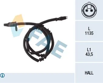 Tekerlek Hız Sensörü MASTER 2 1.9DTİ - DCİ-2.2-2.5DCİ-2.8DTİ-3.0DCİ 2000 Arka