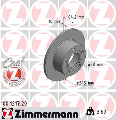 Arka Fren Aynası Passat - 1996-2005 AUDI100 1990-1994 A6 1.8T-1.9TDI 1994-2005 Superb 2002-2008 245X10X5DL 986478132-986479B22-DF2651 (2 Adet)