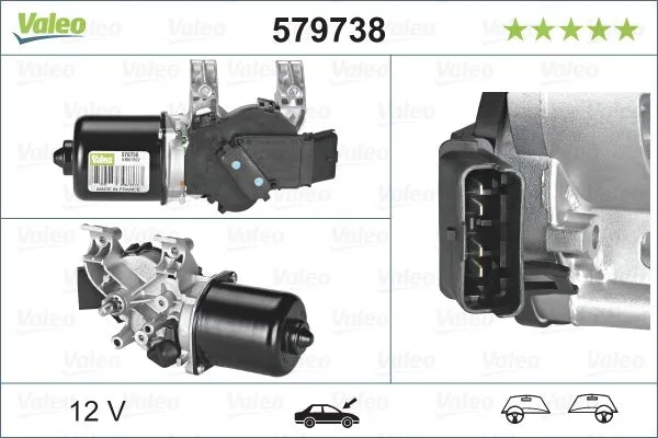 Silecek Motoru Ön Clio 3 2006-2005