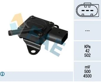 Egzoz Basınç Sensörü DPF BMW N47 N57 M57 E81 E87 E82 F07 E90 E60 F10 E83 E84 E53 E70 E71