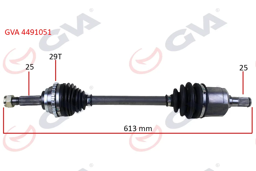 Komple Aks Sol ACCENT Admire 1.3-1.5D 2003-2006 ABS Li 29DİŞ 613MM