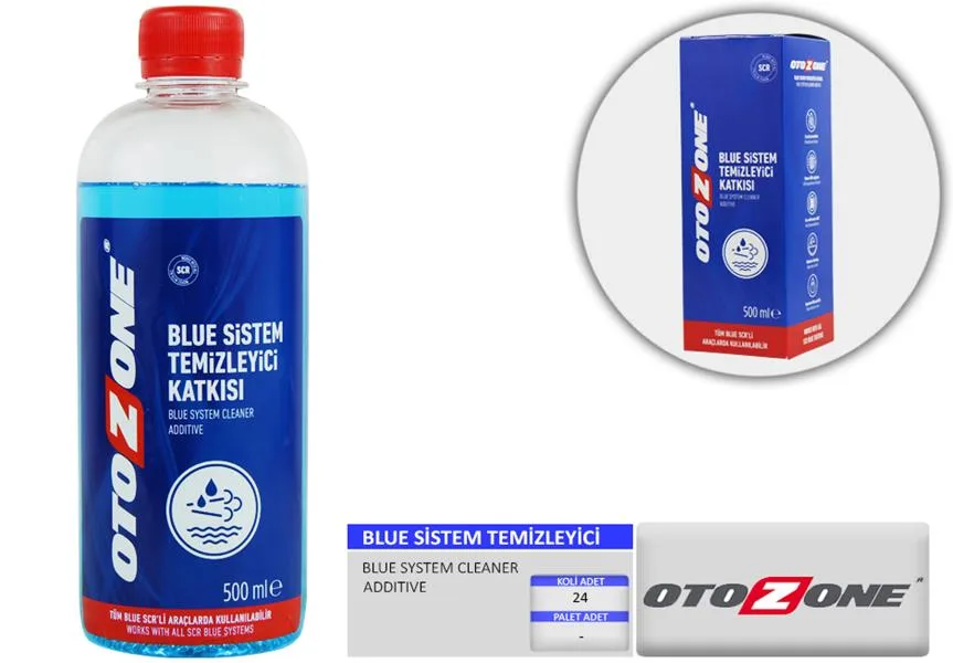 OTOZONE Blue Sistem Temizleyici Katkısı 500 Gram Koli 12 Adet (12 Adet)