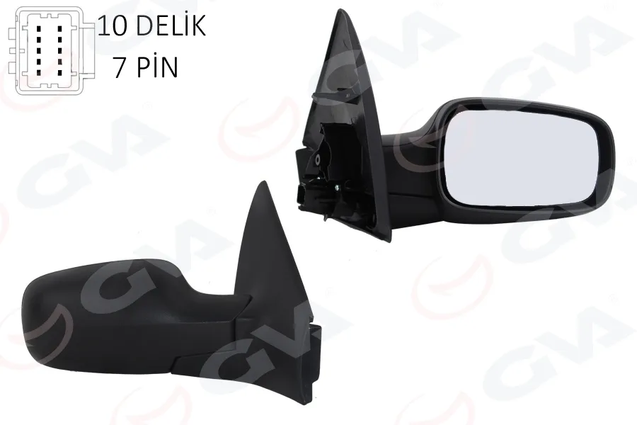 Diş Dikiz Aynası Sağ Megane 2002 Elektrikli Isıtmalı Sensörlü Konveks 7 Fiş VM-138EHSR 5 Fiş VM-138EHSR