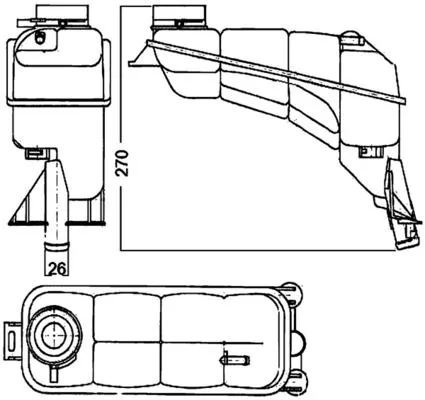 Radyator Yedek Su Deposu Mercedes E - CLASS W210 S210
